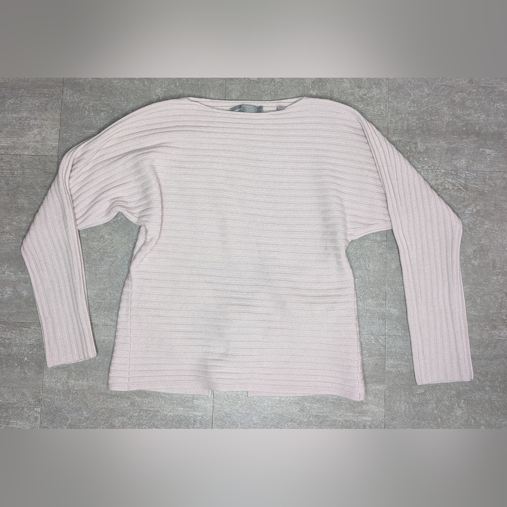 VINCE Woman's Size XS  Wool Cashmere Sweater Pink Long Sleeve Tie In Back